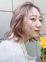 アイティーバイアルバム 八王子店(IT by ALBUM)&nbsp;ゆるカールヘア_かきあげロングマロンベージュAラインボブ_48376