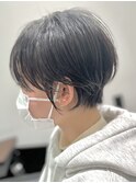 マッシュショート×黒髪スタイル×簡単スタイリング