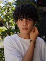 フィフス(fifth) センターパートツイストスパイラルパーマメンズマッシュパーマ/