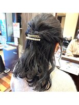 ジールドゥーエ(Zeal due)&nbsp;ハーフアップスタイル