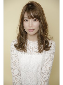 ルルディ バイ アフロディーテ銀座(luludi by APHRODITE) アンブレラカラー/こなれミディ/ウェーブパーマ/前髪/銀座