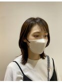 縮毛矯正/オリーブカラー/くびれボブ/くびれ巻き/髪質改善