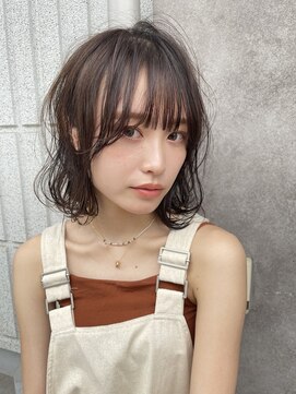 サンド 表参道(sand) ボブパーマ20代30代40代イヤリングカラー大人可愛い