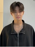 韓国ヘア 韓国メンズヘア カルマパーマ センターパート