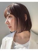 シースルーボブ/グレーベージュ/10代.20代.30代