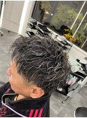ツイスパホワイトグレーハイライト