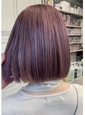 ピンクボブ・ダブルカラー・ケアブリーチ・ハイトーン・ヘアケア