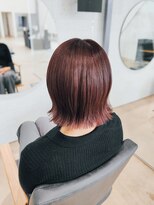 ビーヒアナウ N゜03 金沢駅西店(BE HERE NOW) 髪質改善カラー/ピンクブラウン/外ハネボブ