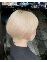 ルプラ ガーデン(le-pla garden)&nbsp;マッシュショート#ブロンドベージュ#ダブルカラー#豊橋#豊川