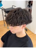 波巻きツイストスパイラルパーマ×刈り上げマッシュ/名古屋