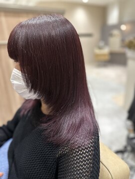 ギーク(Geek) 【Geek春日井】艶髪ワインレッド《担当　カナミ》