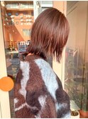 シークレットレイヤーボブ＆暖色カラー