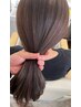《潤いのあるツヤ髪と透明感を叶える》　トレンドカラー+小顔カット