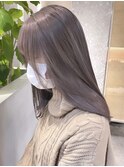 渋谷ミルクティーベージュハイトーンカラーヘーゼルベージュ30代