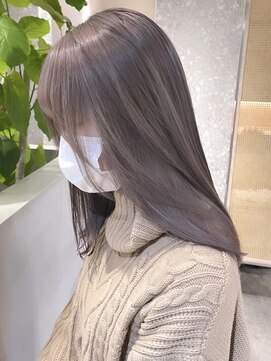 サンクマーケット 渋谷(cinq MARKET) 渋谷ミルクティーベージュハイトーンカラーヘーゼルベージュ韓国