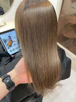 リンク(Link)&nbsp;ツヤ髪/髪質改善/縮毛矯正/大人女性/ロングヘア/ベージュカラー