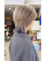 オリビアヘアー(OLIVIA HAIR) ホワイトグレージュ×ラベンダー×髪質改善カラー