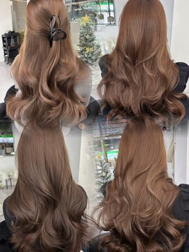 ブリーチなしダブルカラーで作るベージュ♪10代20代30代