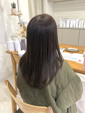 アモレット 天文館店(amoretto) olive beige & layer cut .