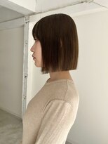 ヨーク(YOKE)&nbsp;ボブくびれボブ大人ボブ髪質改善ミルクティーブラウン