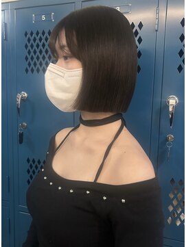 ナループロア ルームー(Nalu pu loa ROOMOO) タッセルカット/タッセルボブ/ボブ/韓国ボブ/切りっぱなしボブ