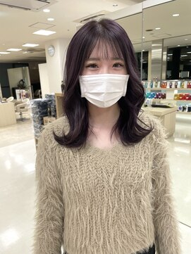 アミュー(Amyu) ブリーチあり、色落ちかわいいラベンダーカラー