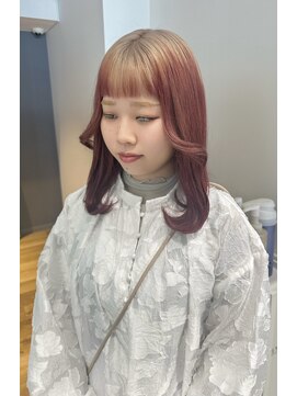 ノラ ウメダ(NORA UMEDA) 【chiaki】wine red rootsハイトーンデザインカラールーツカラー