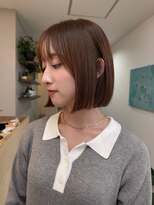 クイ(quii) ★韓国風切りっぱなしタッセルボブ*ストレートパーマ縮毛矯正