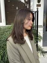 ビュートリアム 広尾(BEAUTRIUM)&nbsp;ミディアム ローレイヤー　　オリーブベージュ