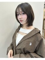 マリアバイアフロート(Maria by AFLOAT)&nbsp;オリーブグレージュハッシュレイヤーボブ