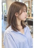 ミディアムレイヤー20代30代40代前髪あり前髪なし面長丸顔南越谷