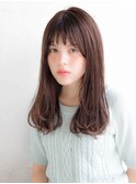 ラベンダーカラー 秋カラー オン眉
