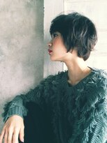 美容室 アモール(amor) 黒髮 ショートボブで作る自然なパーマスタイル