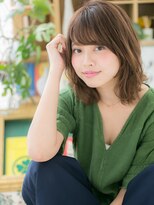 カバーヘア ブリス 上尾西口店(COVER HAIR bliss)&nbsp;■bliss上尾106-6★■斜めバングアシンメトリーな小顔ふわミディ