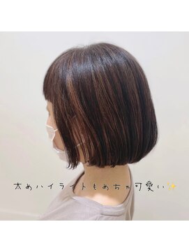 アッシュ 横浜店(Ash) ボブと大人ハイライト