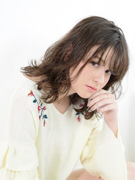 アース 三軒茶屋店(HAIR&MAKE EARTH) 三軒茶屋_ロング_レディース_コテ巻き_パーマ_ブラウン_デジタル