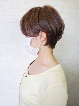 福岡美髪研究所クノップス(Knops) ハンサムショート　×　天使のツヤカラー