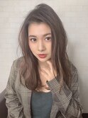 黒髪/クラゲヘアー/オリーブグレー/小顔/ココアベージュ