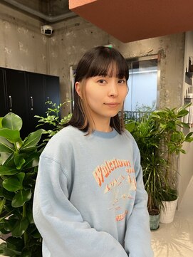 キャラハーフ 池袋東口店(KYARA HALF) インナーカラー/イヤリングカラー/ミディボブ