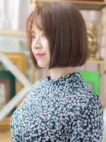 カバーヘア ブリス 上尾西口店(COVER HAIR bliss)&nbsp;★艶カラー前下がり切りっぱなしぱっつんボブ20代30代40代★10