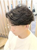 【Hale】ダークアッシュ/ニュアンスパーマNo1647韓国マッシュ