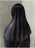 インナーカラー / ブラック× パープル