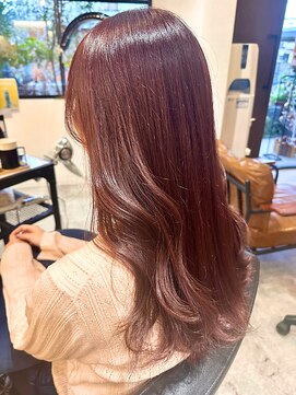 オーバルヘアー(OVAL hair) 透明感あふれる似合わせカラー/ピンクブラウン