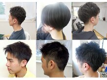 今日は美容院の雰囲気（短いスタイルは定期的にカットで維持を）