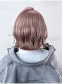 ミディアムボブくびれミディくびれヘアおくれ毛_ba50108