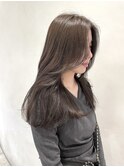 ほんのりグレージュカラー〔透明感たっぷり艶ぷるカラー〕
