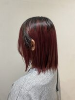 ネウィ ジャム 町田(newi JAM)&nbsp;チェリーレッド/ダブルカラー/グラデーションボブ