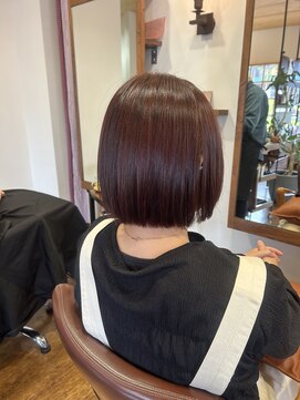 アソビ(asobi) 【asobi】ボブ×レッドカラー