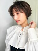 大人可愛い前下がりゆるふわこなれショートp1志木20代30代40代