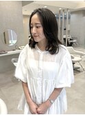 暗髪透明感カラー【ダークオリーブ】